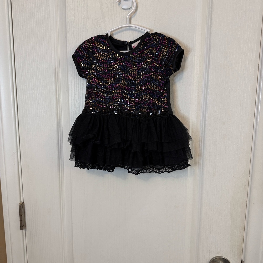 Nannette Sparkling Black Kids Costume Dress